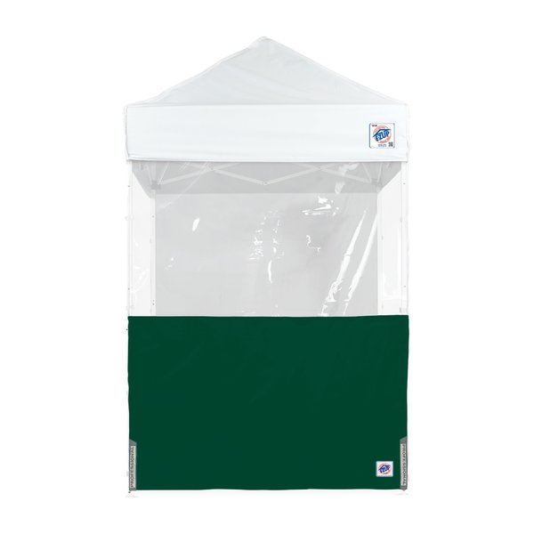 E-Z Up TAA Compliant Panorama Sidewall, 5' W, 5' H, Forest Green SW3P5TCFG